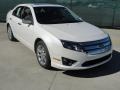 White Platinum Tri-Coat 2011 Ford Fusion SEL Exterior