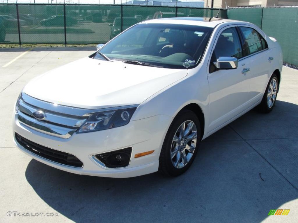 White Platinum Tri-Coat 2011 Ford Fusion SEL Exterior Photo #48909337