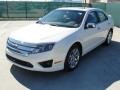 2011 White Platinum Tri-Coat Ford Fusion SEL  photo #7