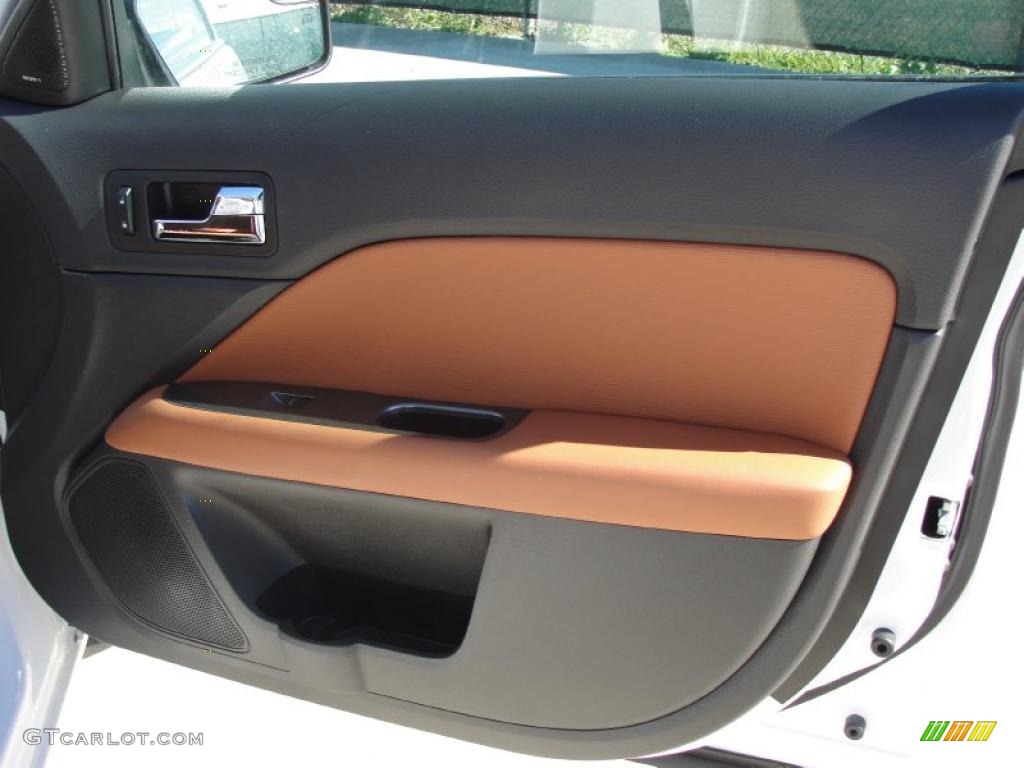 2011 Ford Fusion SEL Ginger Leather Door Panel Photo #48909522