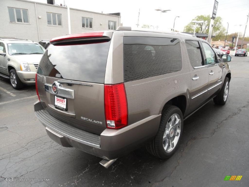 2011 Escalade ESV Premium AWD - Mocha Steel Metallic / Cashmere/Cocoa photo #4