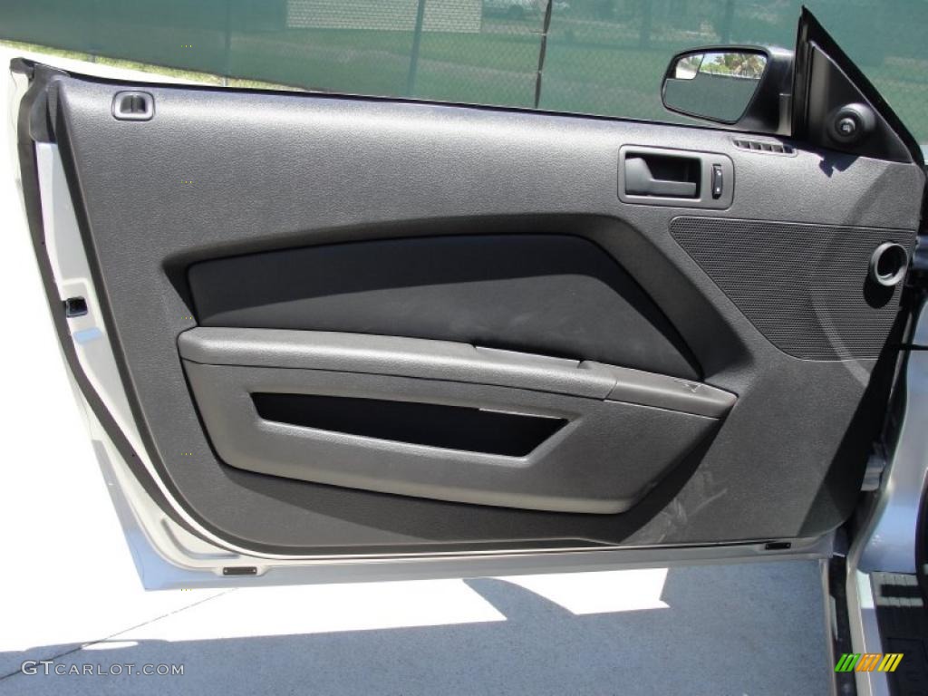 2012 Ford Mustang V6 Coupe Charcoal Black Door Panel Photo #48910839