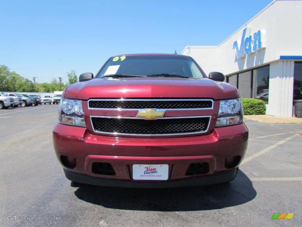 2009 Tahoe LS - Dark Cherry Metallic / Ebony photo #2