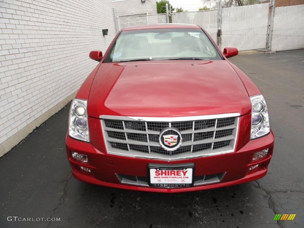 2011 STS 4 V6 AWD - Crystal Red Tintcoat / Cashmere/Dark Cashmere photo #2