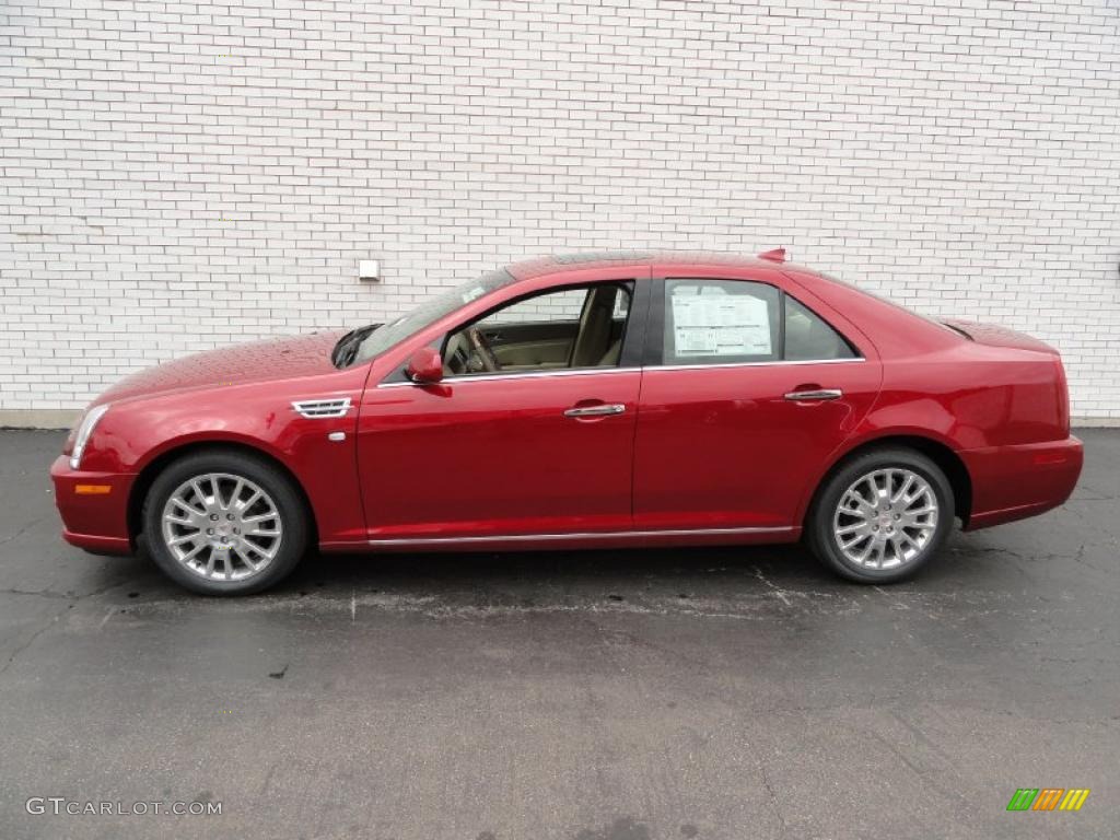 2011 STS 4 V6 AWD - Crystal Red Tintcoat / Cashmere/Dark Cashmere photo #7