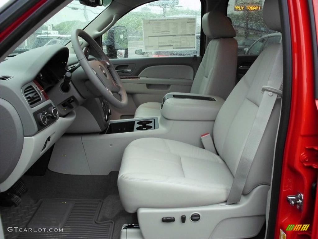 Dark Titanium Interior 2011 GMC Sierra 3500HD SLT Crew Cab 4x4 Photo #48911748