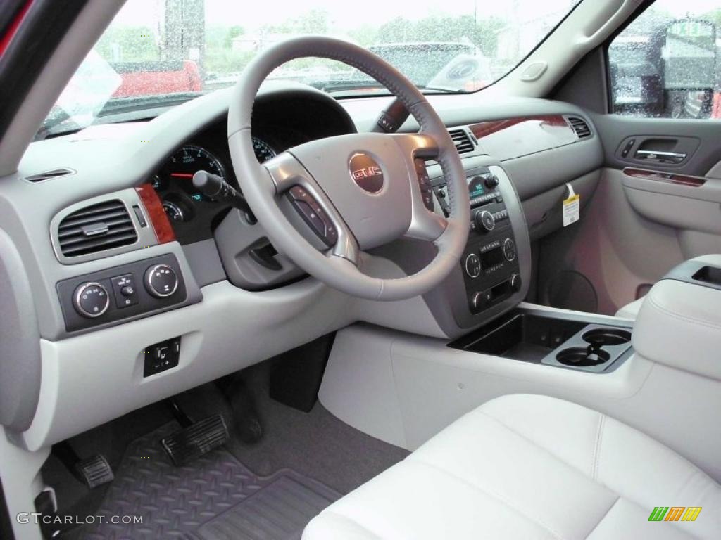 Dark Titanium Interior 2011 GMC Sierra 3500HD SLT Crew Cab 4x4 Photo #48911757
