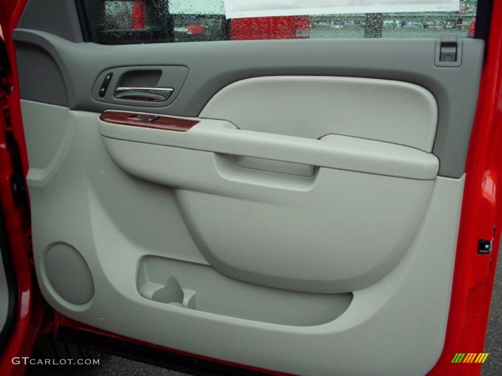 2011 GMC Sierra 3500HD SLT Crew Cab 4x4 Dark Titanium Door Panel Photo #48911836