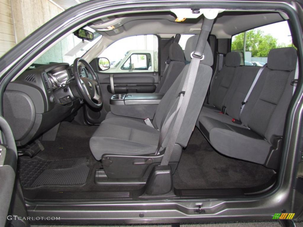 Ebony Interior 2009 Chevrolet Silverado 1500 LT Extended Cab Photo #48911883