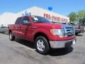 2010 Vermillion Red Ford F150 XLT SuperCrew  photo #1