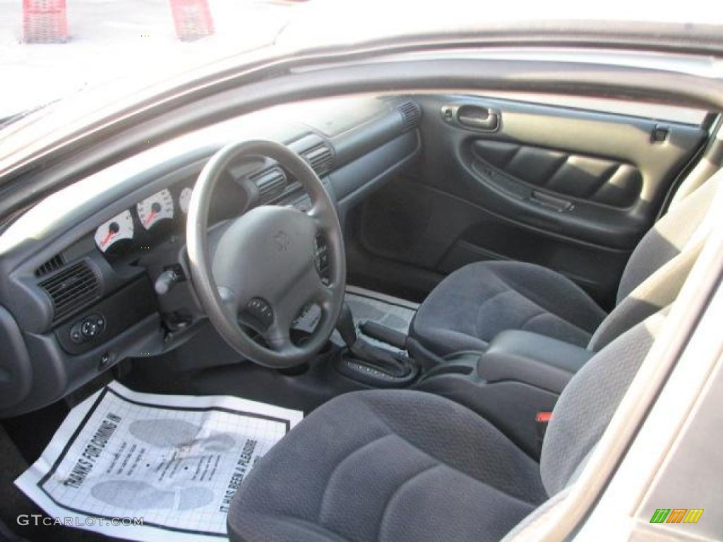 Dark Slate Gray Interior 2002 Dodge Stratus SE Sedan Photo #48912981