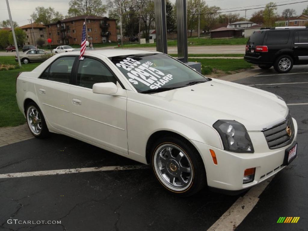 White Diamond 2003 Cadillac CTS Sedan Exterior Photo #48913097