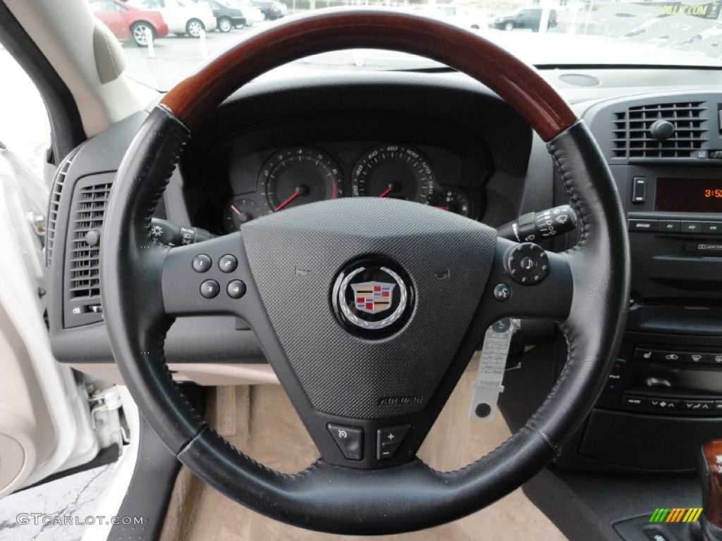 2003 Cadillac CTS Sedan Light Neutral Steering Wheel Photo #48913281
