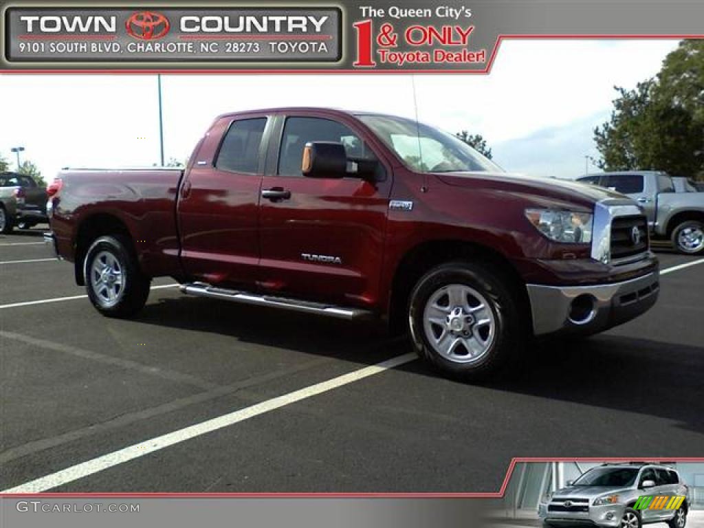 2008 Tundra SR5 Double Cab - Salsa Red Pearl / Beige photo #1