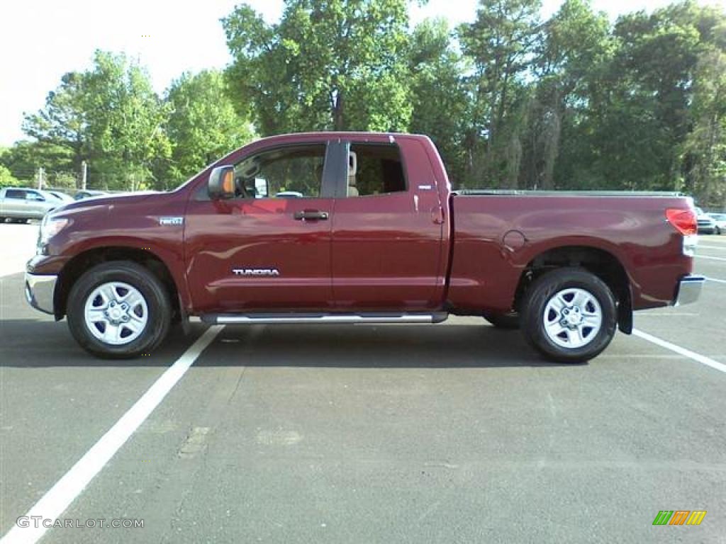 2008 Tundra SR5 Double Cab - Salsa Red Pearl / Beige photo #18