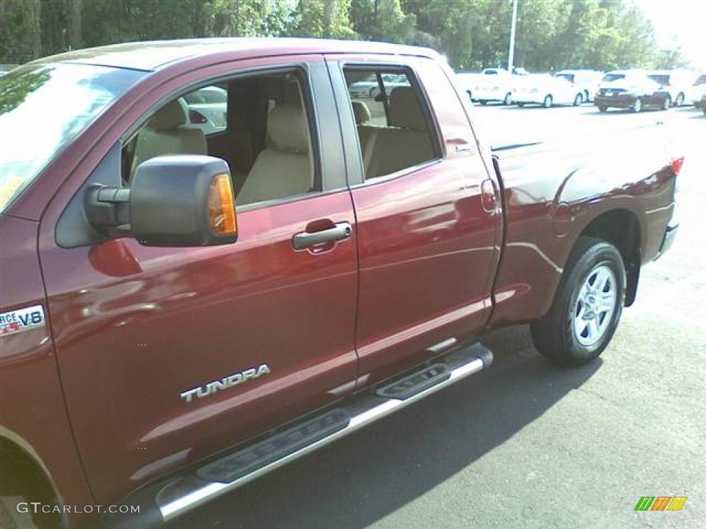 2008 Tundra SR5 Double Cab - Salsa Red Pearl / Beige photo #20