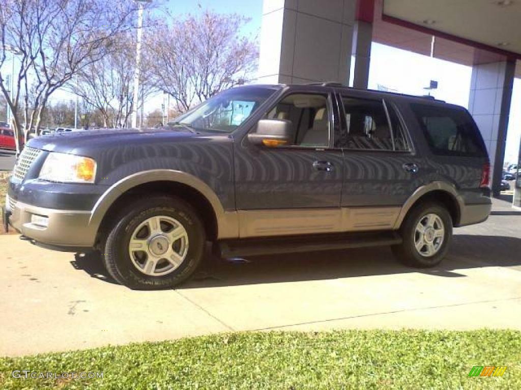 2003 Expedition Eddie Bauer 4x4 - Medium Wedgewood Blue Metallic / Medium Parchment photo #19