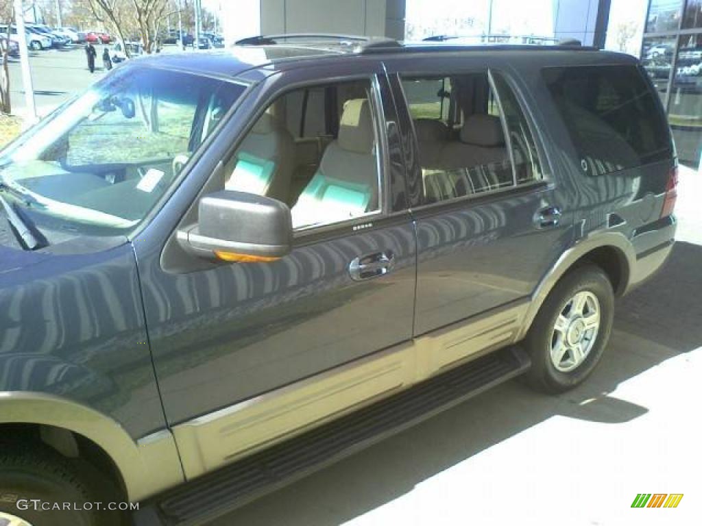 2003 Expedition Eddie Bauer 4x4 - Medium Wedgewood Blue Metallic / Medium Parchment photo #21