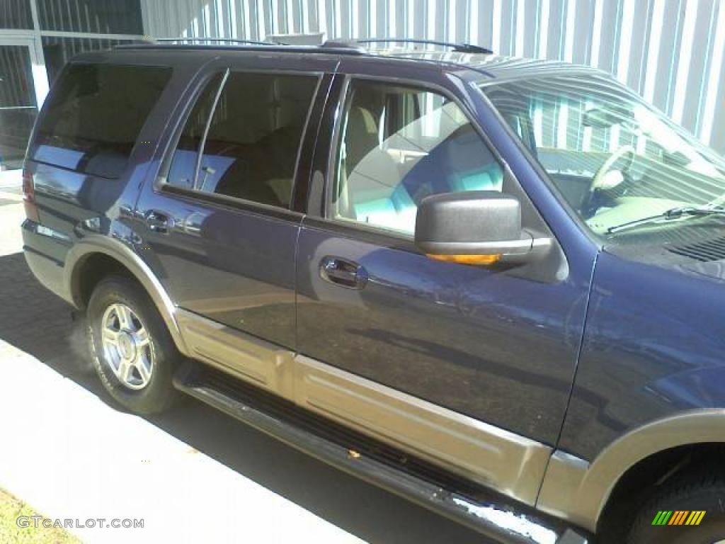 2003 Expedition Eddie Bauer 4x4 - Medium Wedgewood Blue Metallic / Medium Parchment photo #22