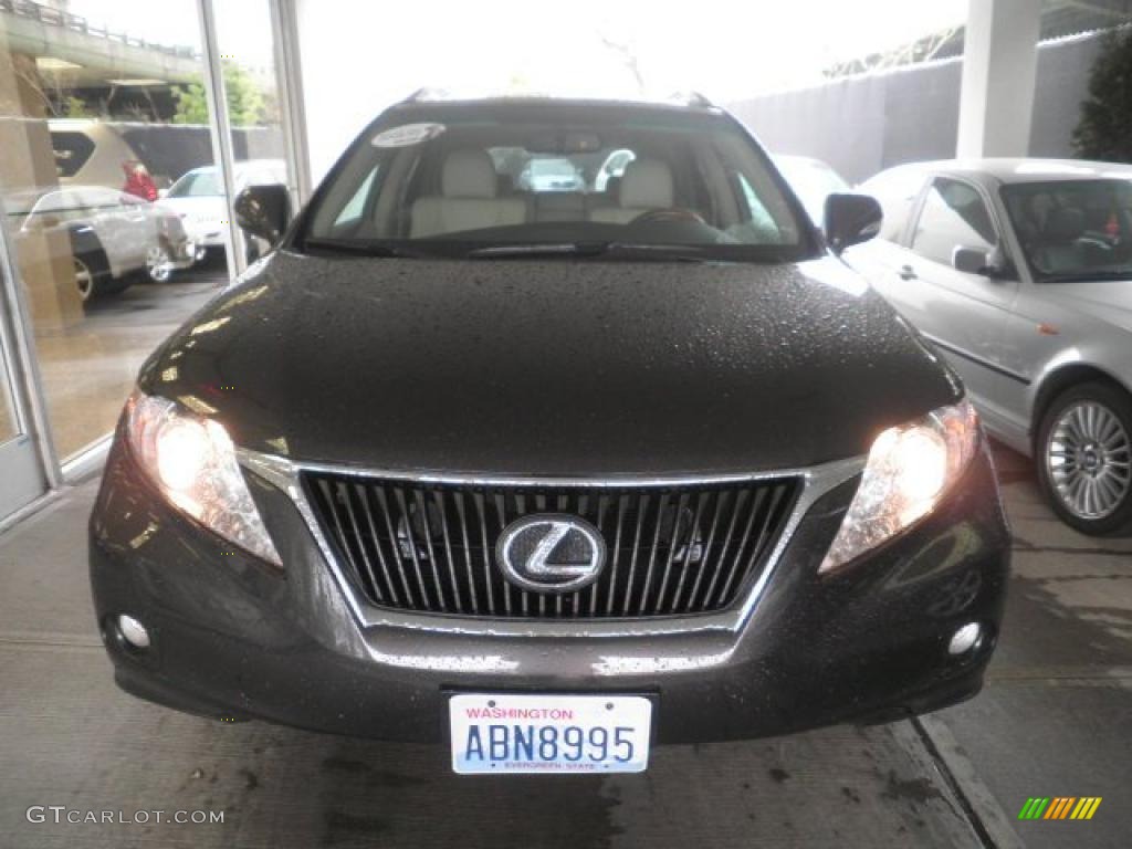 2010 RX 350 AWD - Truffle Brown Mica / Parchment/Brown Walnut photo #2