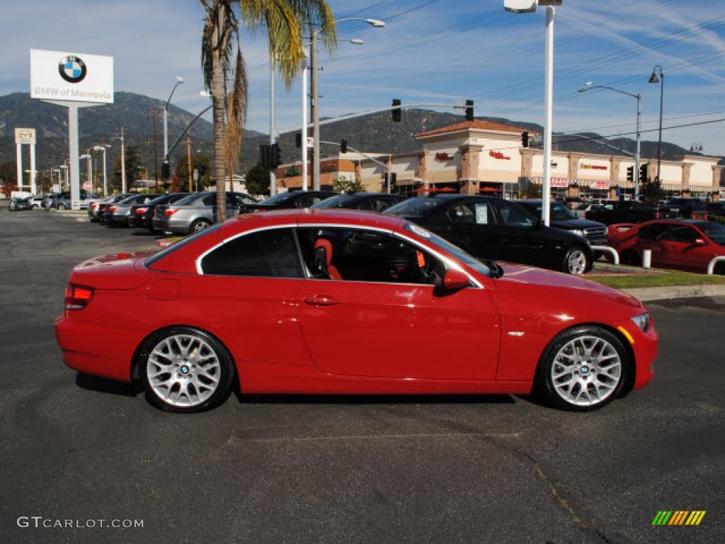 2008 3 Series 328i Convertible - Crimson Red / Coral Red/Black photo #3
