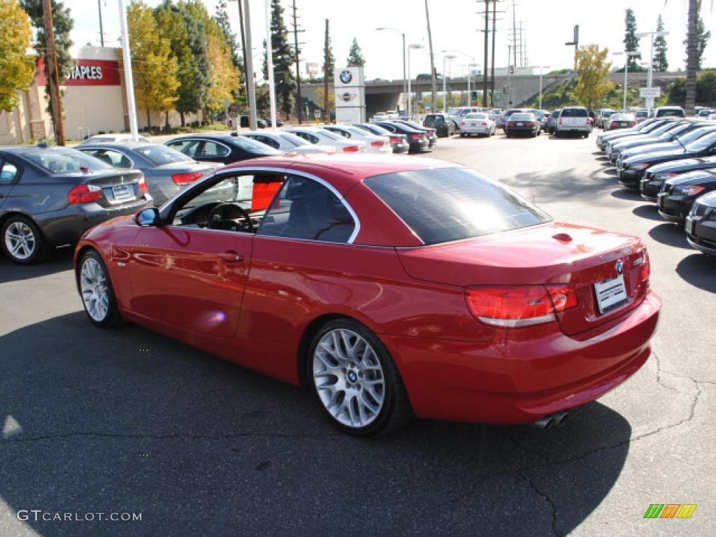 2008 3 Series 328i Convertible - Crimson Red / Coral Red/Black photo #10