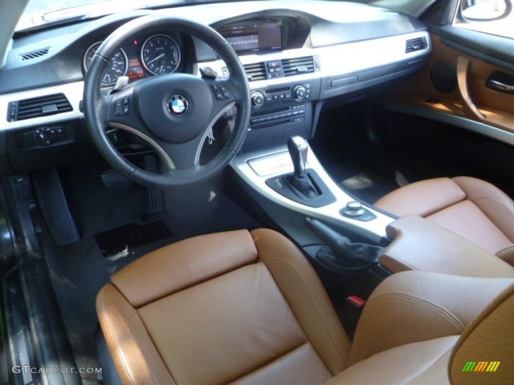 2008 3 Series 335i Coupe - Black Sapphire Metallic / Saddle Brown/Black photo #6