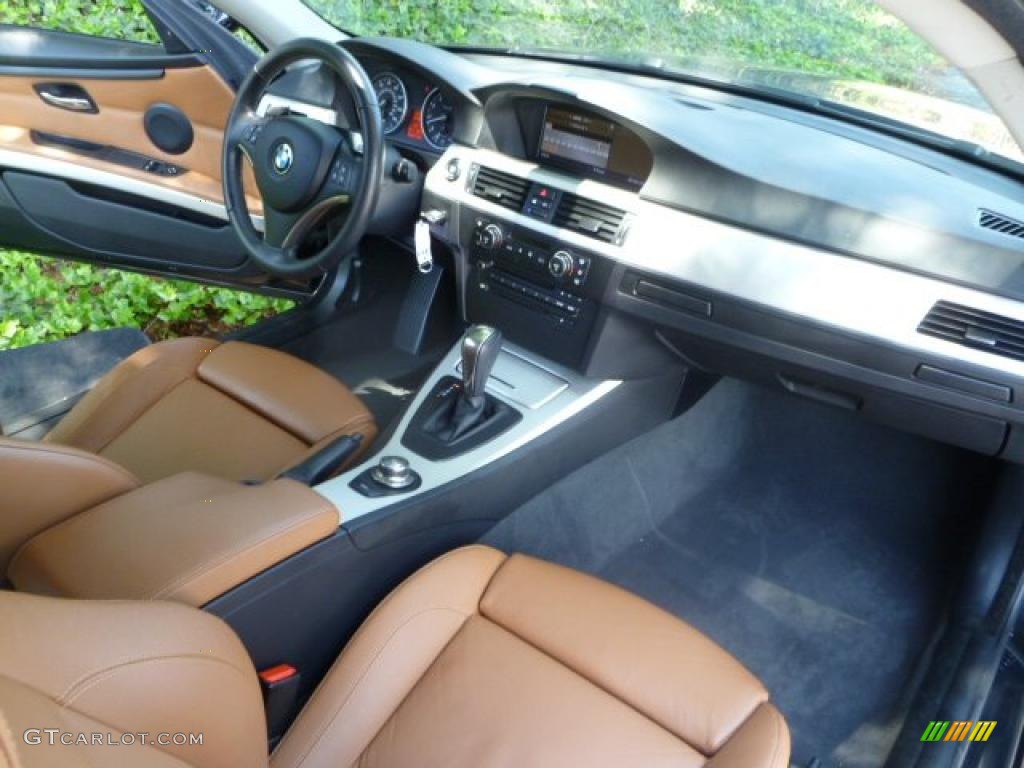 2008 3 Series 335i Coupe - Black Sapphire Metallic / Saddle Brown/Black photo #18
