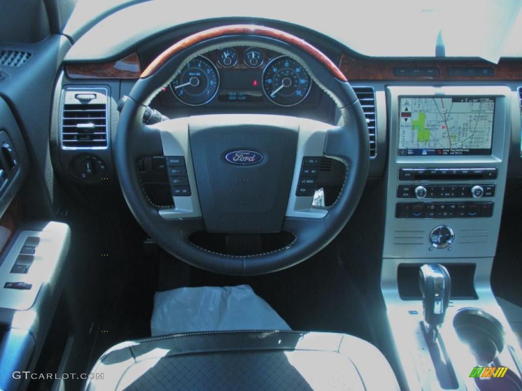 2011 Ford Flex Limited AWD Charcoal Black Dashboard Photo #48917619
