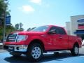 2011 Race Red Ford F150 XLT SuperCab 4x4  photo #1