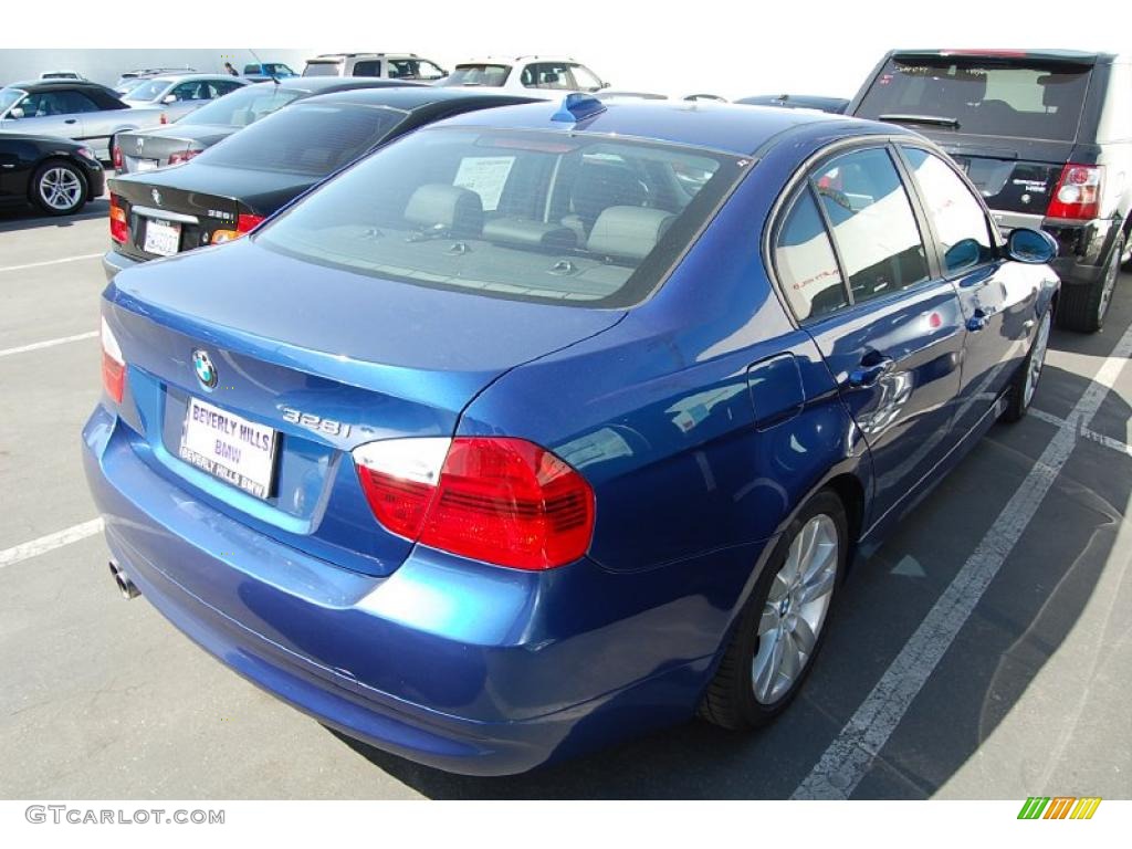 2008 3 Series 328i Sedan - Montego Blue Metallic / Black photo #3