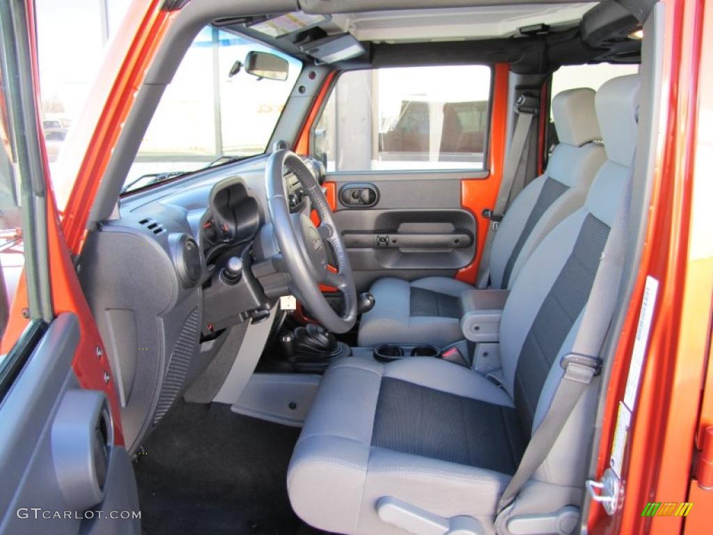 Dark Slate Gray/Medium Slate Gray Interior 2009 Jeep Wrangler Unlimited X 4x4 Photo #48920313