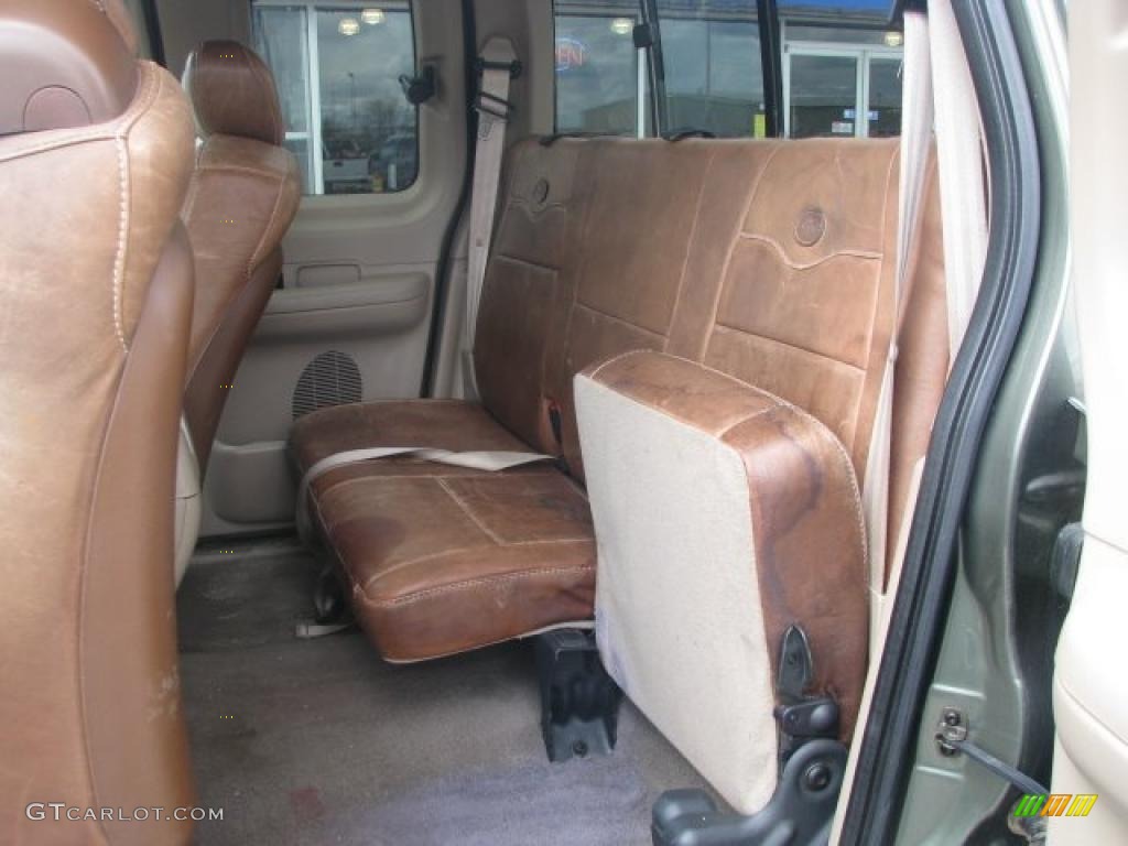 2002 F150 King Ranch SuperCab 4x4 - Estate Green Metallic / Castano Brown Leather photo #23