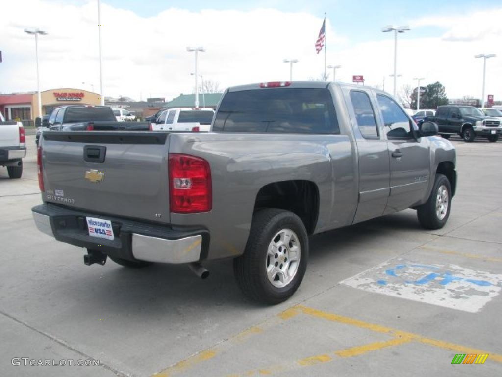 2008 Silverado 1500 LT Extended Cab - Graystone Metallic / Ebony photo #6