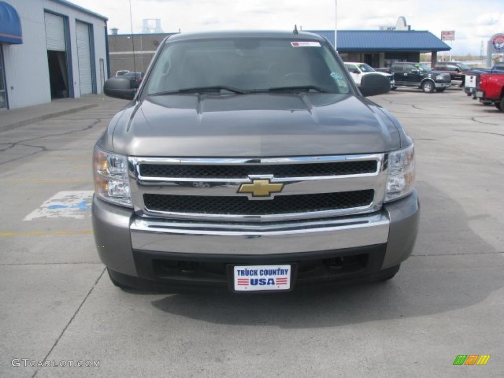 2008 Silverado 1500 LT Extended Cab - Graystone Metallic / Ebony photo #9