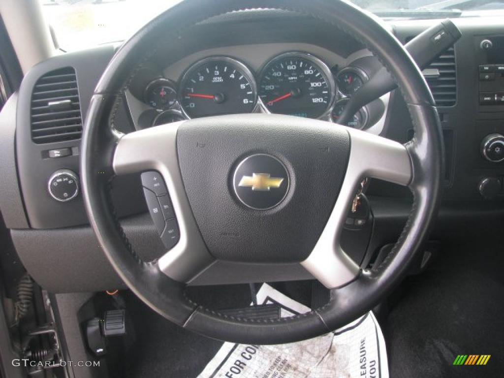 2008 Silverado 1500 LT Extended Cab - Graystone Metallic / Ebony photo #17