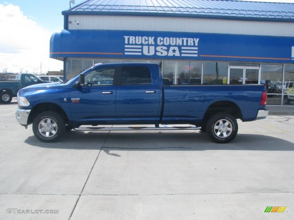 2010 Ram 3500 Big Horn Edition Crew Cab 4x4 - Deep Water Blue / Dark Slate/Medium Graystone photo #2