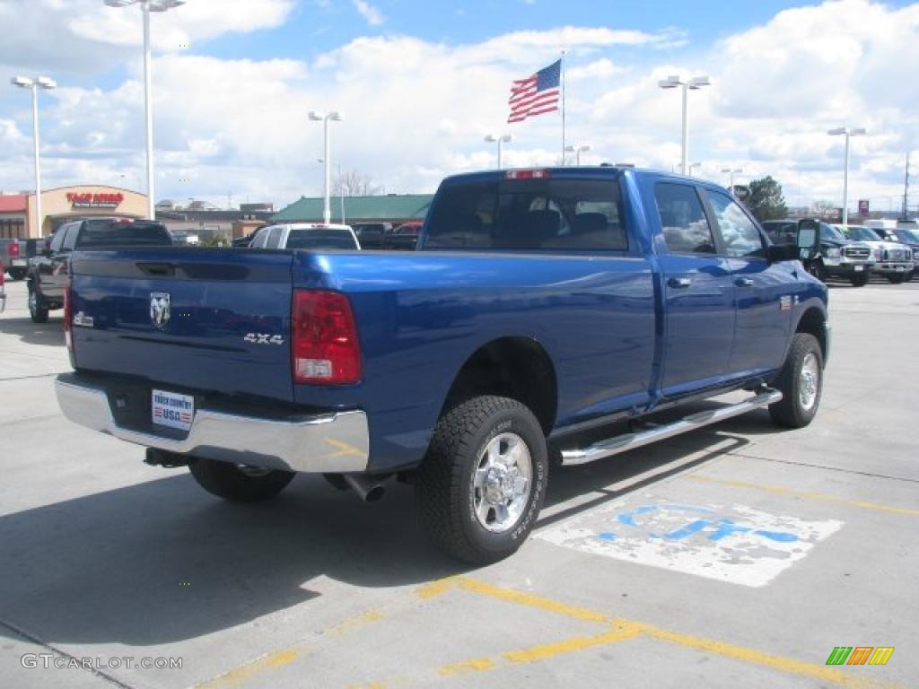 2010 Ram 3500 Big Horn Edition Crew Cab 4x4 - Deep Water Blue / Dark Slate/Medium Graystone photo #6