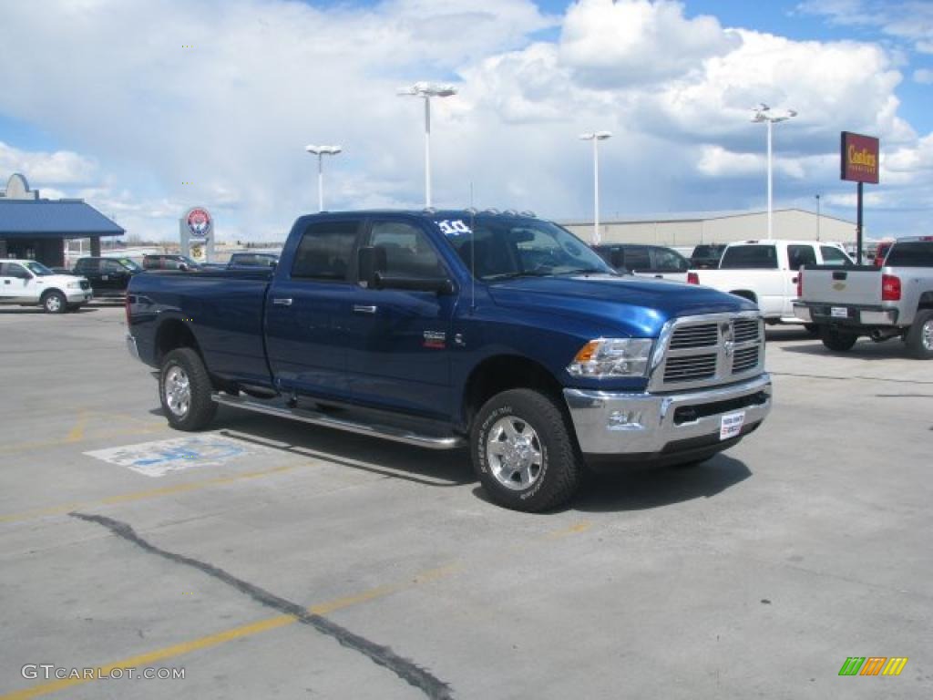 2010 Ram 3500 Big Horn Edition Crew Cab 4x4 - Deep Water Blue / Dark Slate/Medium Graystone photo #8