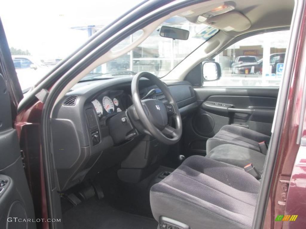 2005 Ram 1500 ST Quad Cab 4x4 - Deep Molten Red Pearl / Dark Slate Gray photo #13