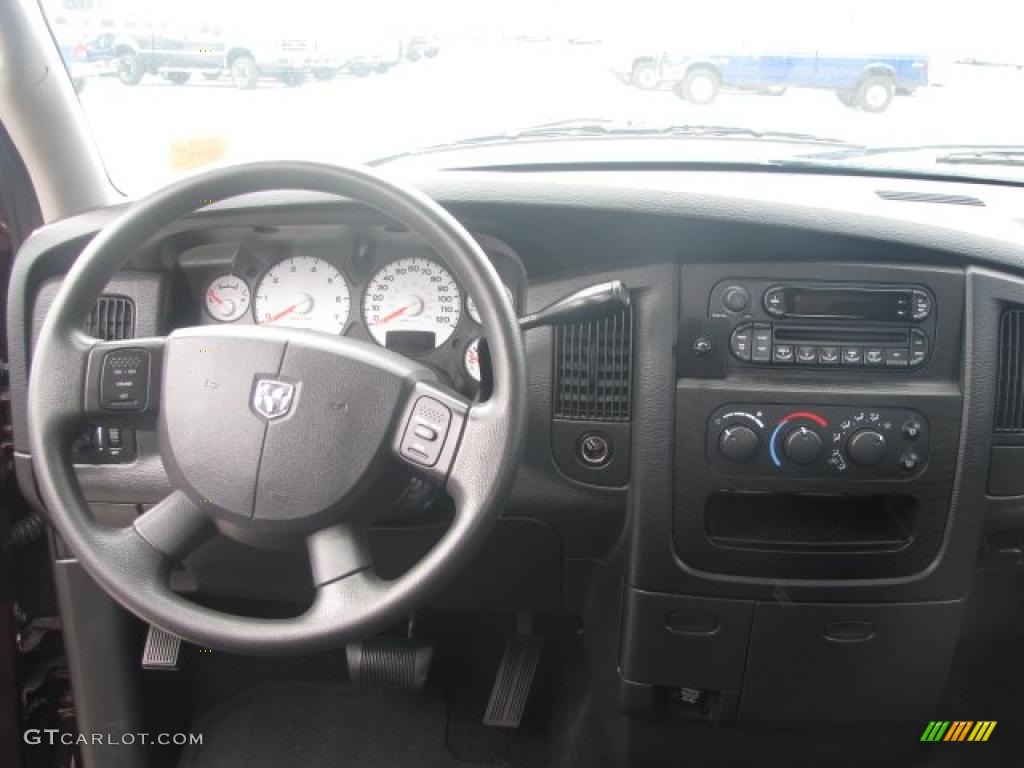 2005 Ram 1500 ST Quad Cab 4x4 - Deep Molten Red Pearl / Dark Slate Gray photo #14