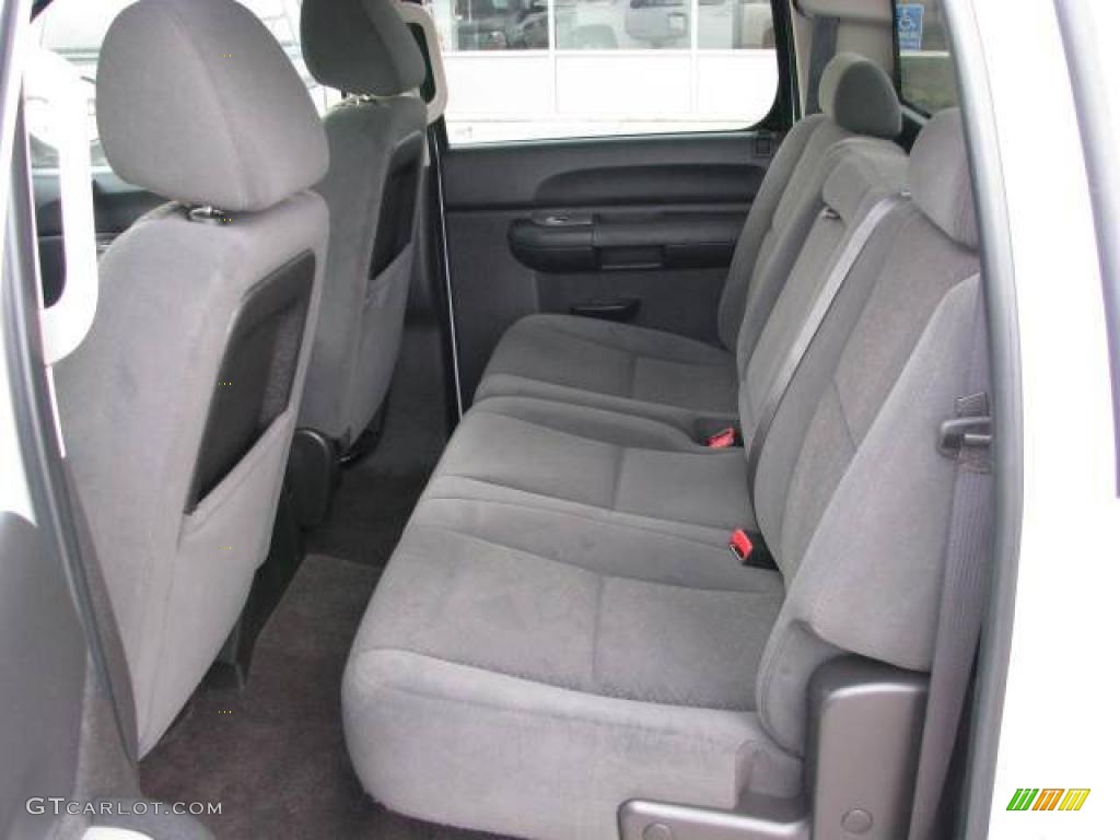 Ebony Interior 2008 Chevrolet Silverado 1500 LT Crew Cab 4x4 Photo #48922620