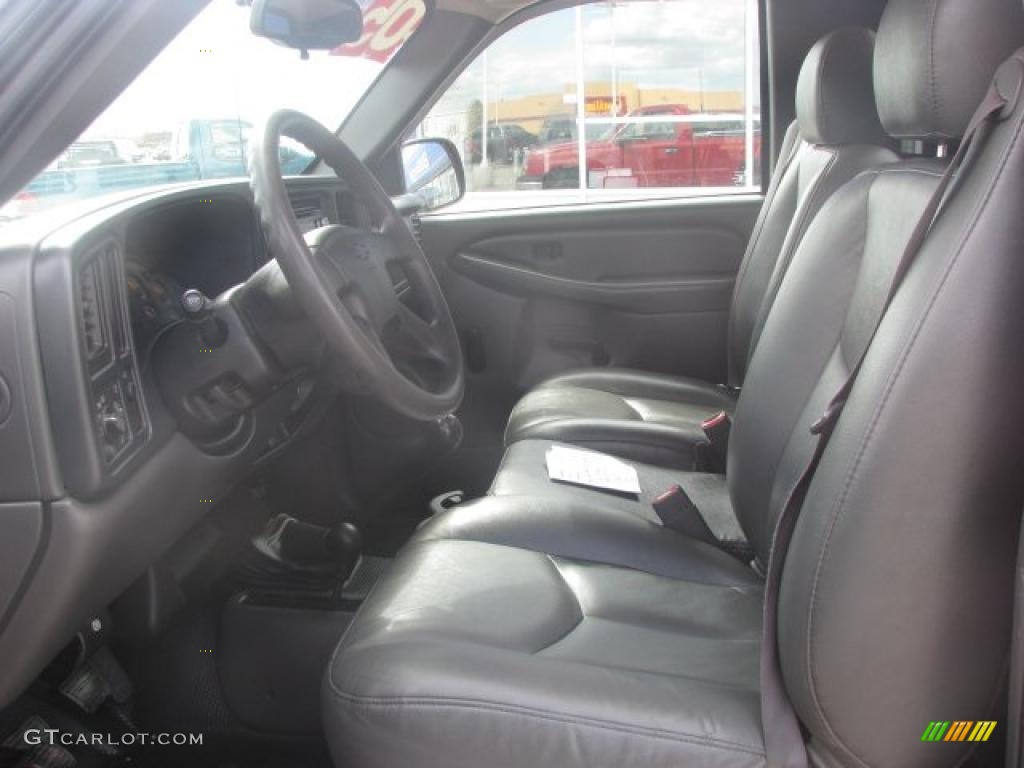 Dark Charcoal Interior 2005 Chevrolet Silverado 1500 LS Regular Cab 4x4 Photo #48922833
