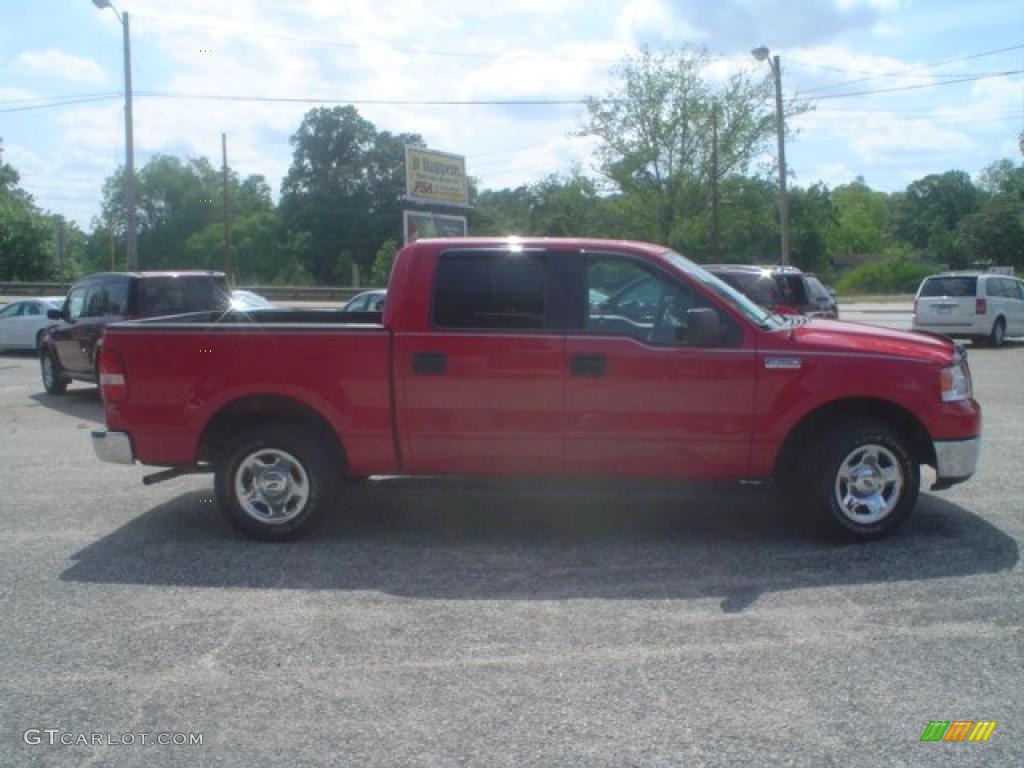 2006 F150 XLT SuperCrew - Bright Red / Medium/Dark Flint photo #4