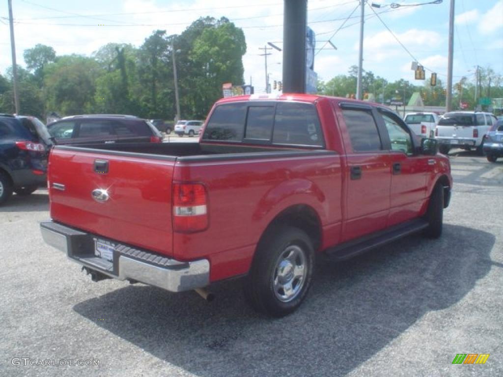 2006 F150 XLT SuperCrew - Bright Red / Medium/Dark Flint photo #5