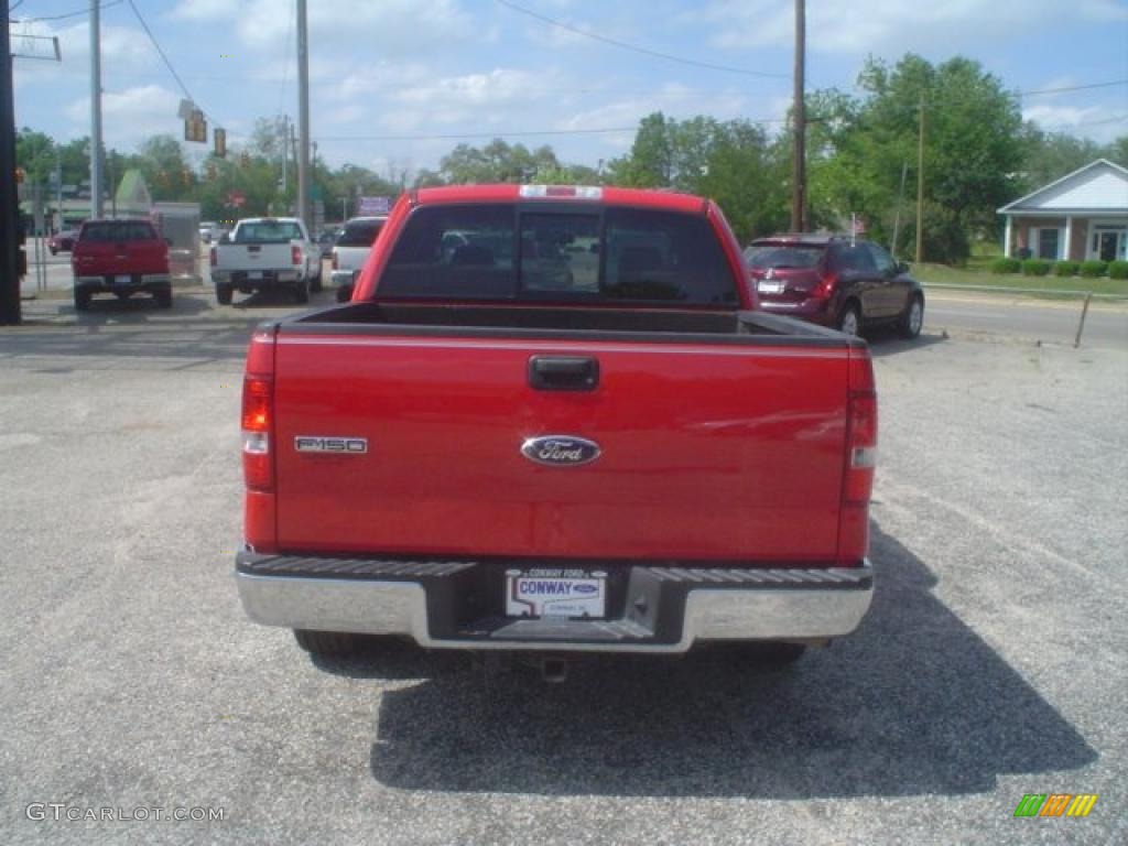 2006 F150 XLT SuperCrew - Bright Red / Medium/Dark Flint photo #6