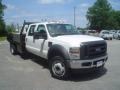 Oxford White - F450 Super Duty XL Crew Cab 4x4 Chassis Stake Truck Photo No. 3