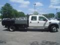 Oxford White - F450 Super Duty XL Crew Cab 4x4 Chassis Stake Truck Photo No. 4