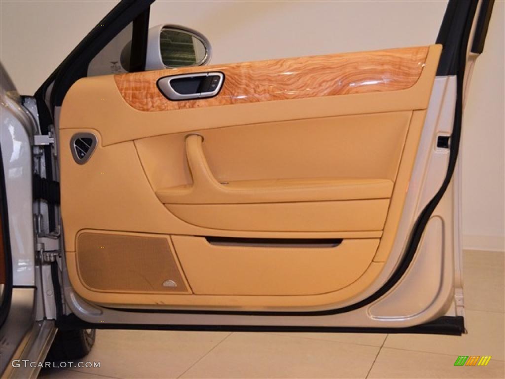 2009 Bentley Continental Flying Spur Standard Continental Flying Spur Model Saffron/Saddle Door Panel Photo #48926020