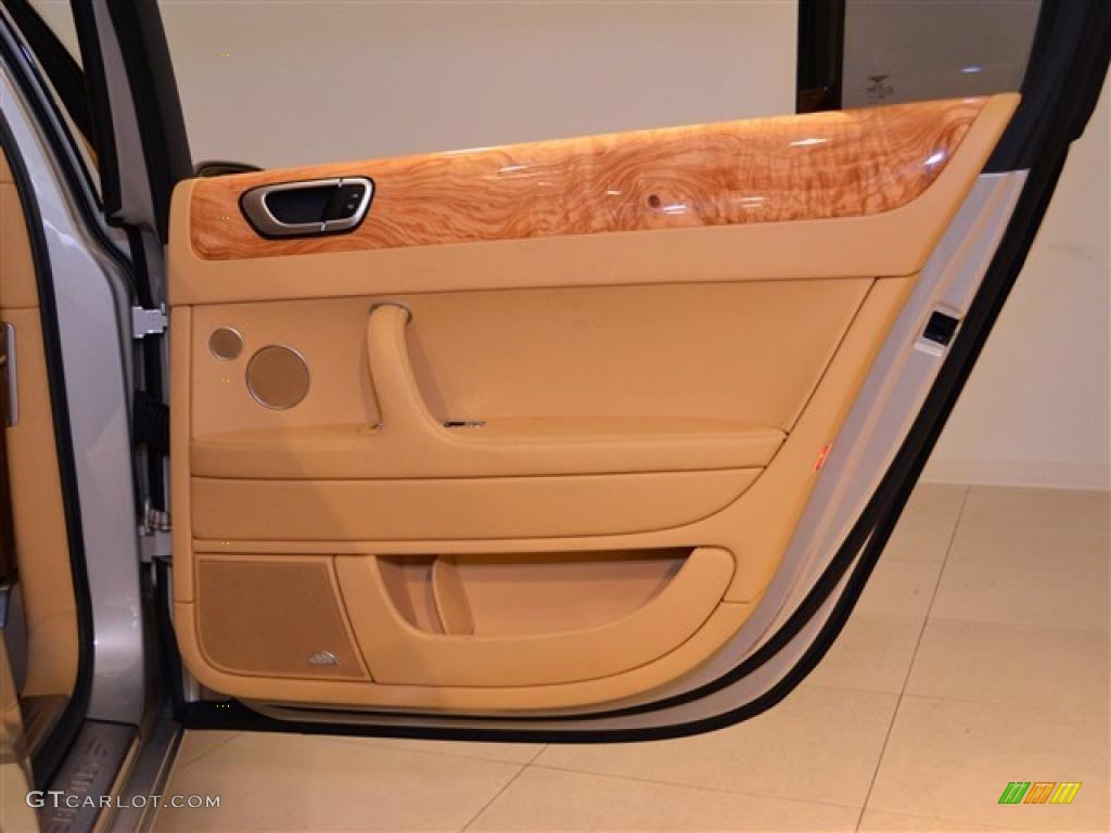 2009 Bentley Continental Flying Spur Standard Continental Flying Spur Model Saffron/Saddle Door Panel Photo #48926056